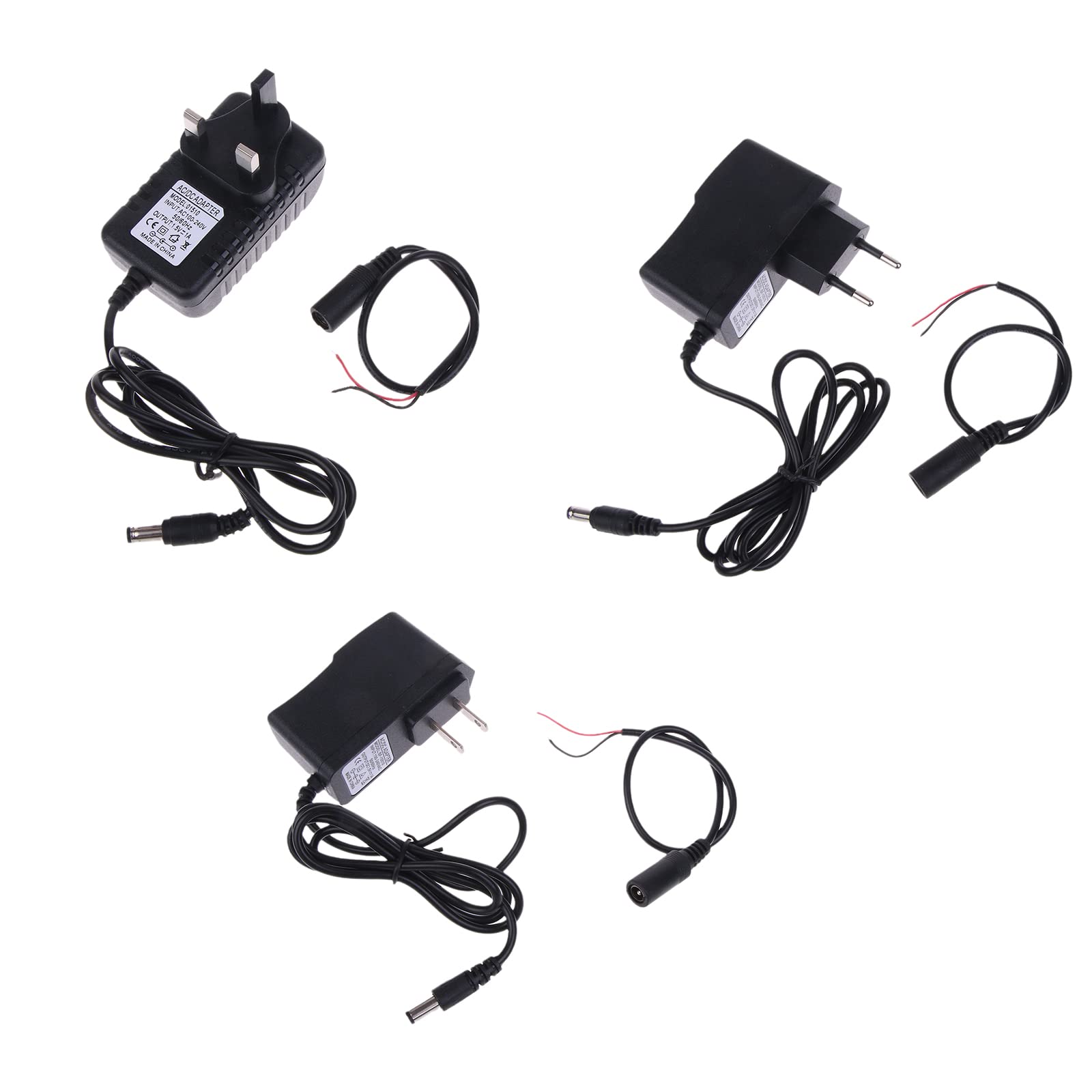 AC100-240V to 5.5x2.5mm 1.5V Power Adapter with AAA AA Battery Aa Battery 1.5v