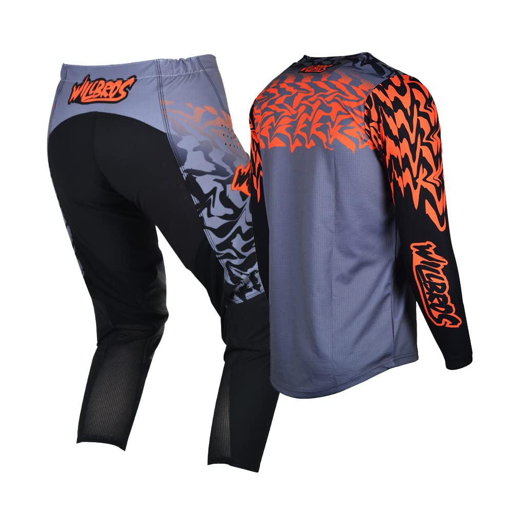 Jugend Motocross Jersey Hose Kombination für Kinder MX Ausrüstungsset Rennbekleidung Off-road MTB ATV Motorrad Mädchen