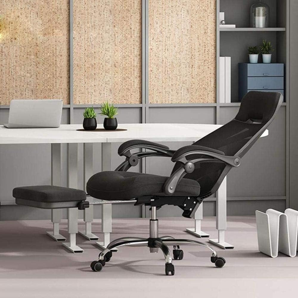Sillón Silla de Oficina Silla de Juego Silla de Escritorio giratoria ergonómica Sillas de computadora Después del Soporte Taburete de 160 ° (Silla de Juego)