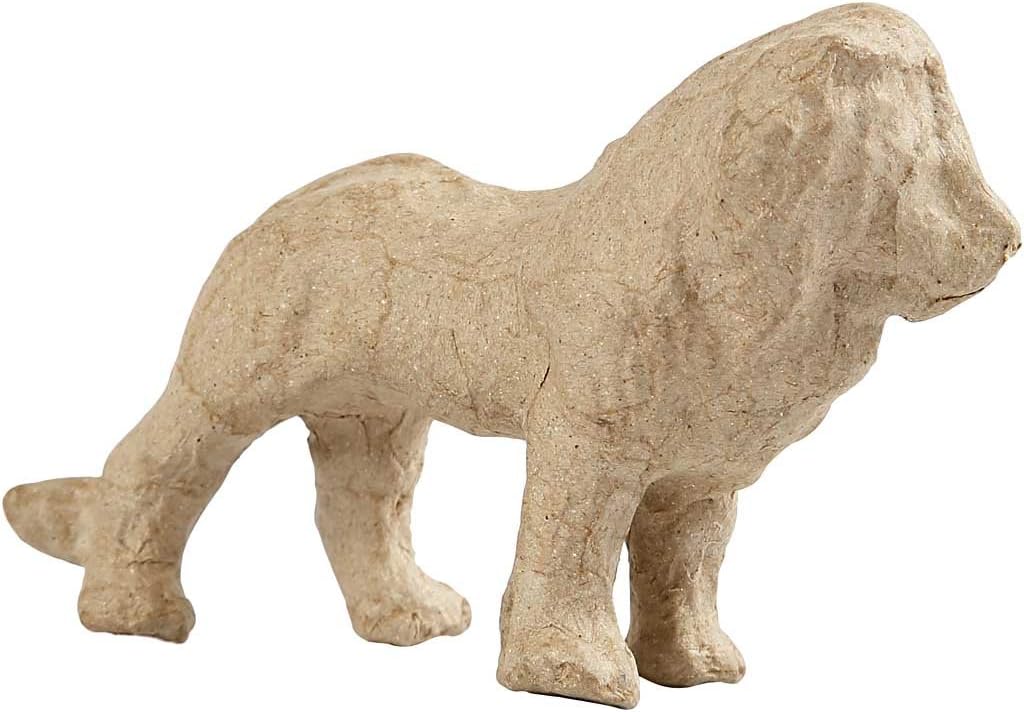 Creativ 100263 Paper Mache Lion Brown 9 x 13 cm