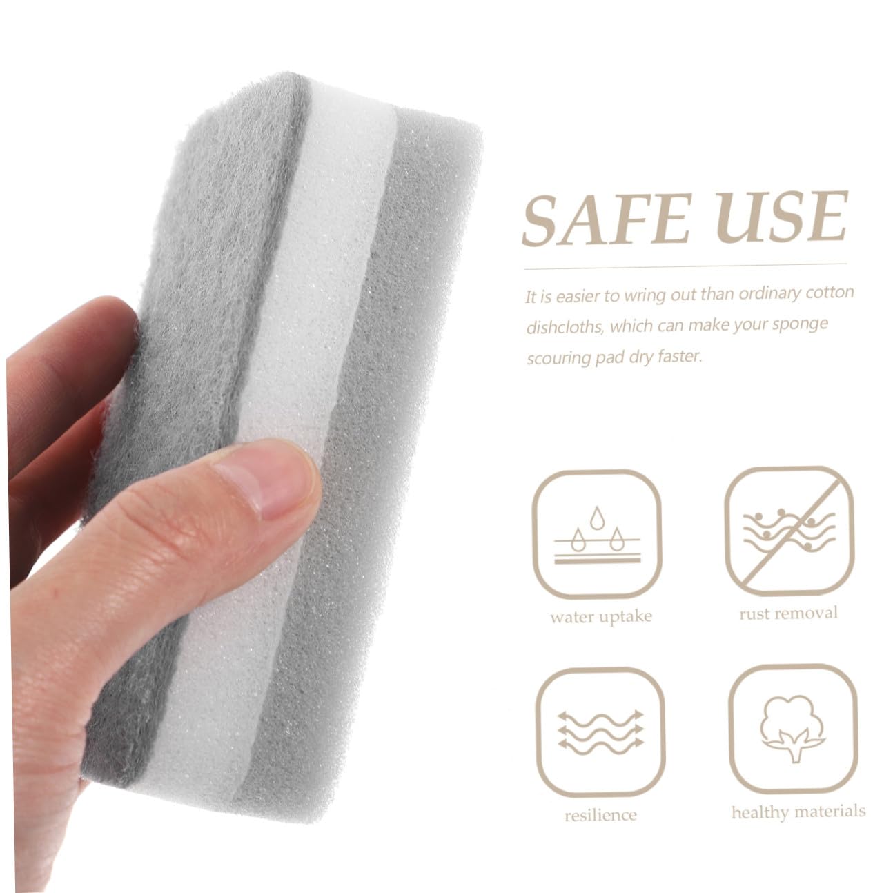 Mobestech 2 Series Estropajo Fregado Platos De Esponjas Depuradores Reutilizable Rascar Fregar Kitchen Cleaner Esponja De Limpieza Esponja De Depurador Limpieza De Esponjas 15 Piezas