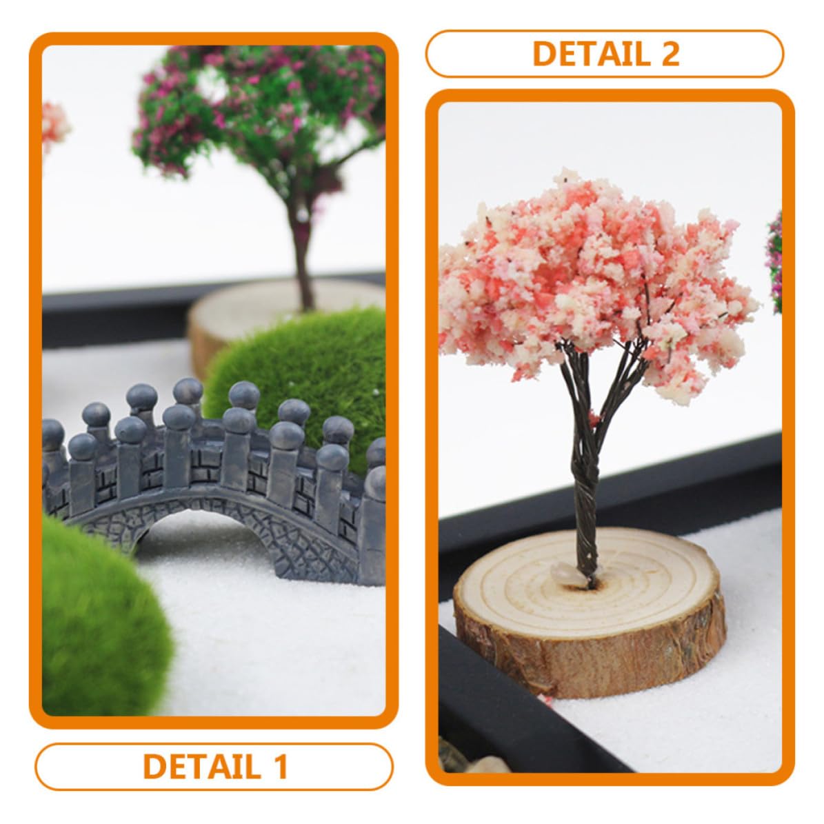 Adorno de Arenero de Jardín Zen, Mesa Oficina, Tablero Negro