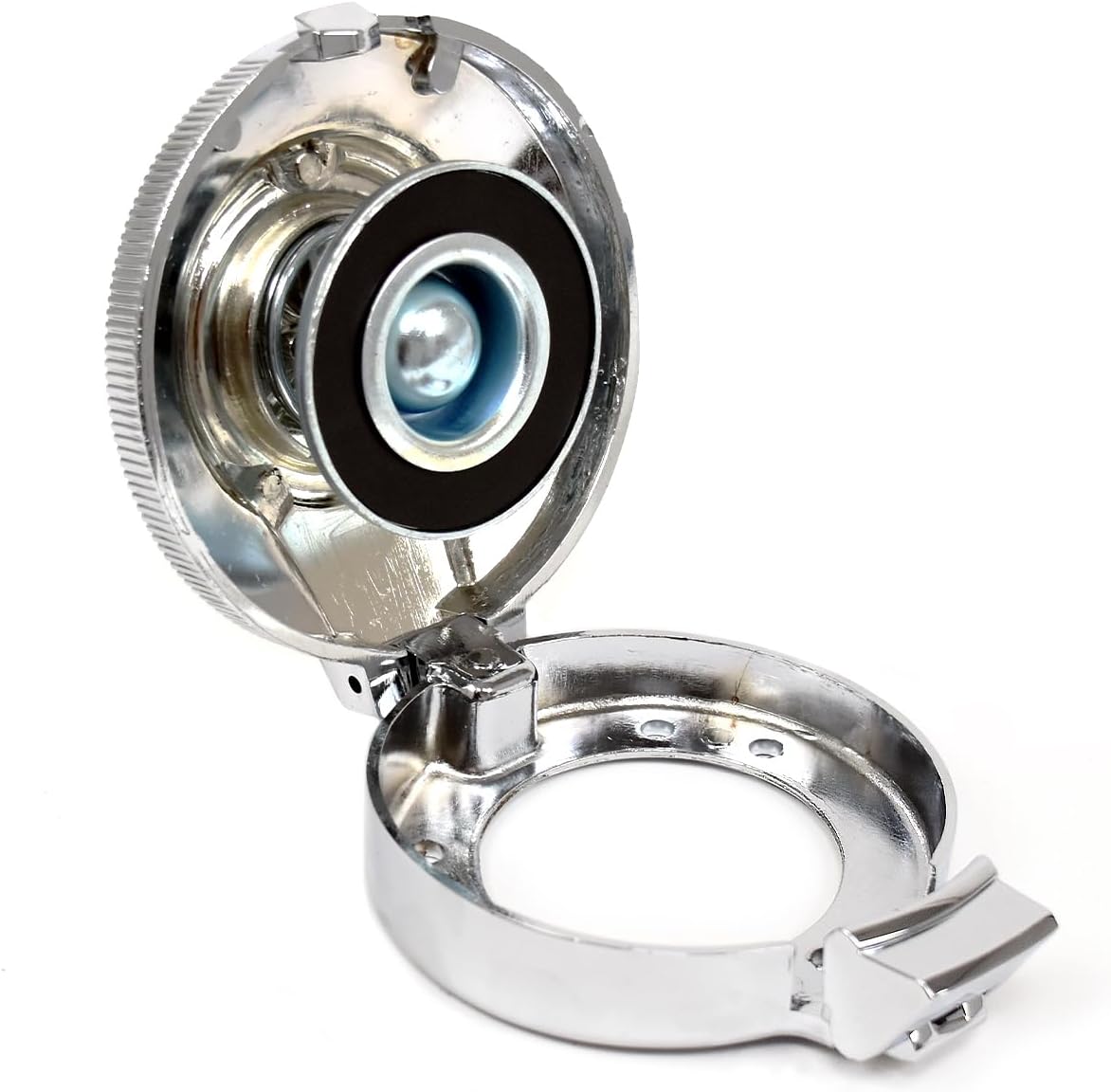 Fuel Cap Quick-Fill Flip-Top Chrome With Lettering For 1969-1970 Dodge Charger