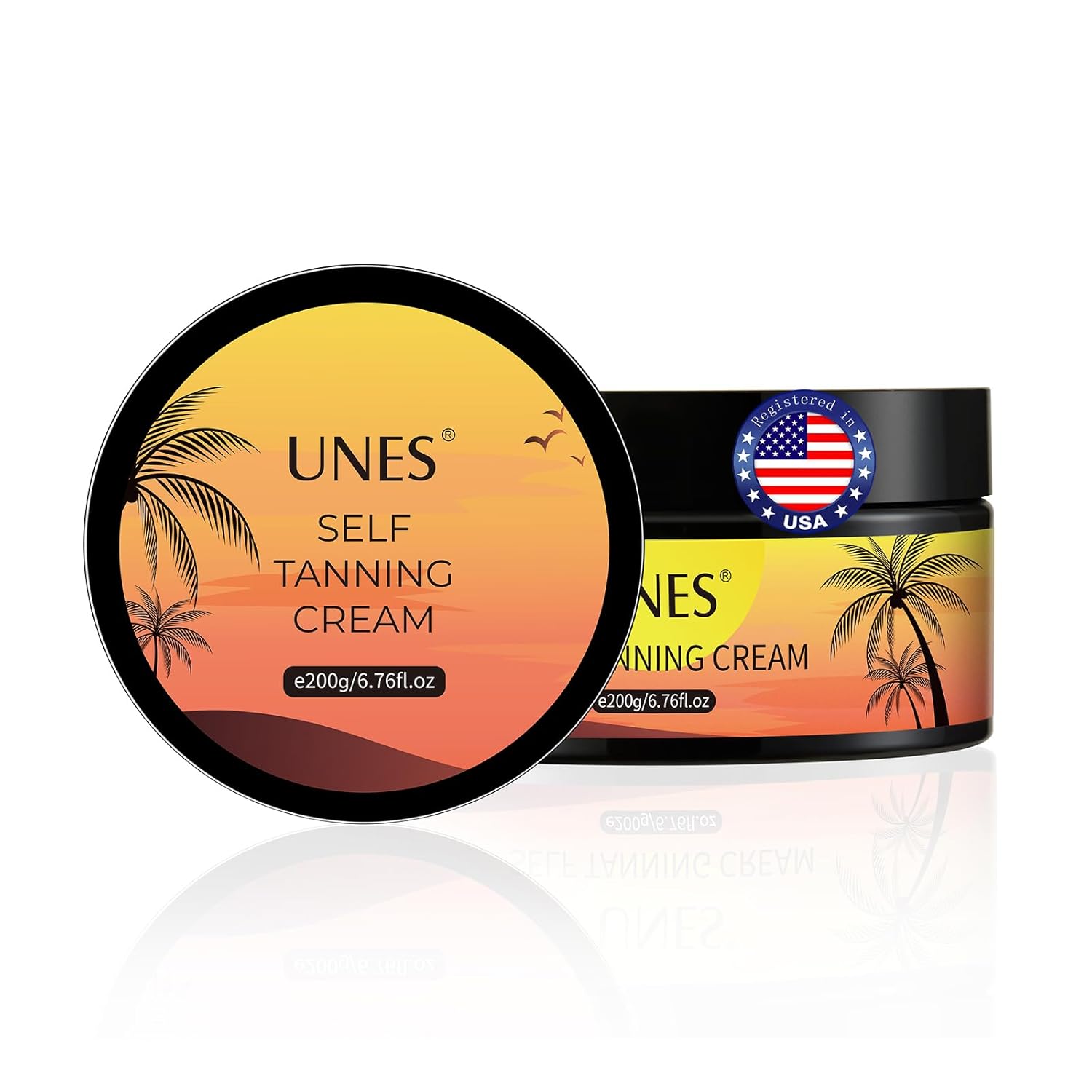 Unes Self Tanning Lotion Cream – Intensive Self Tanner for Natural Looking Glow – Streak-Free Tanning Gel – 6.76oz Unes Self Tanning Lotion Cream – Intensive Self Tanner for Natural Looking Glow – Streak-Free Tanning Gel – 6.76oz