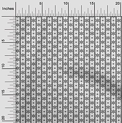oneOone Cotton Silk White Fabric Merry Christmas Fabric for Sewing Printed Craft Fabric By The Yard 42 Inch Wide - DF