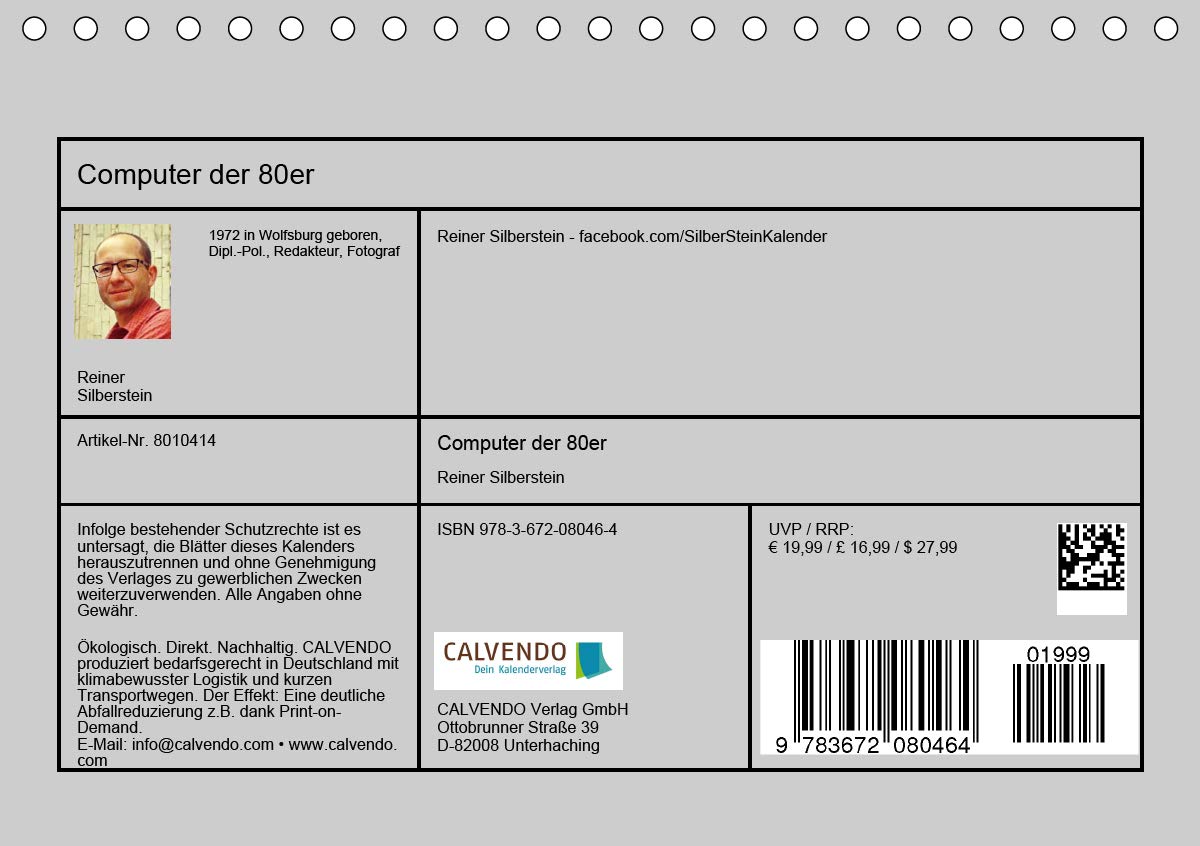 Computer der 80er (Tischkalender 2021 DIN A5 quer): Die Kultgeräte einer ganzen Generation (Monatskalender, 14 Seiten ) (CALVENDO Technologie)