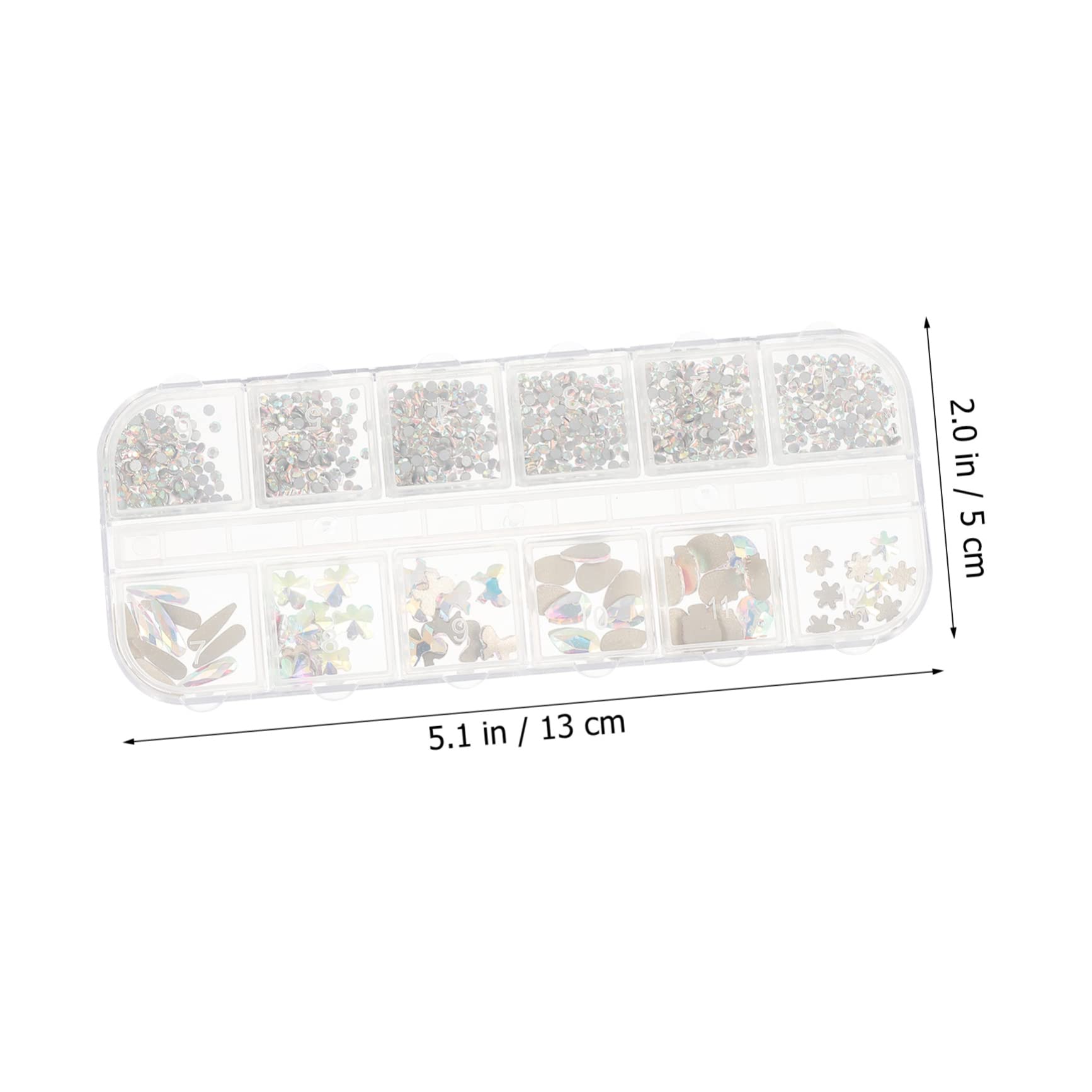 2 Set Unghie Flatback Con Decorazioni Per Nail Art Accessori Per Diy Per Domestico Per Halloween Feste E Speciali 3 Scatole*2