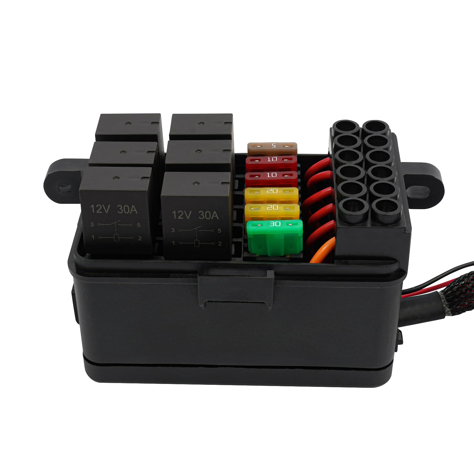 Wodoszczelny 6-biegowy przełącznik 12 V ~ 24 V, 6-drożny panel przełączający, wodoszczelność IP65, panel przełączający 600 W ~ 1200 W