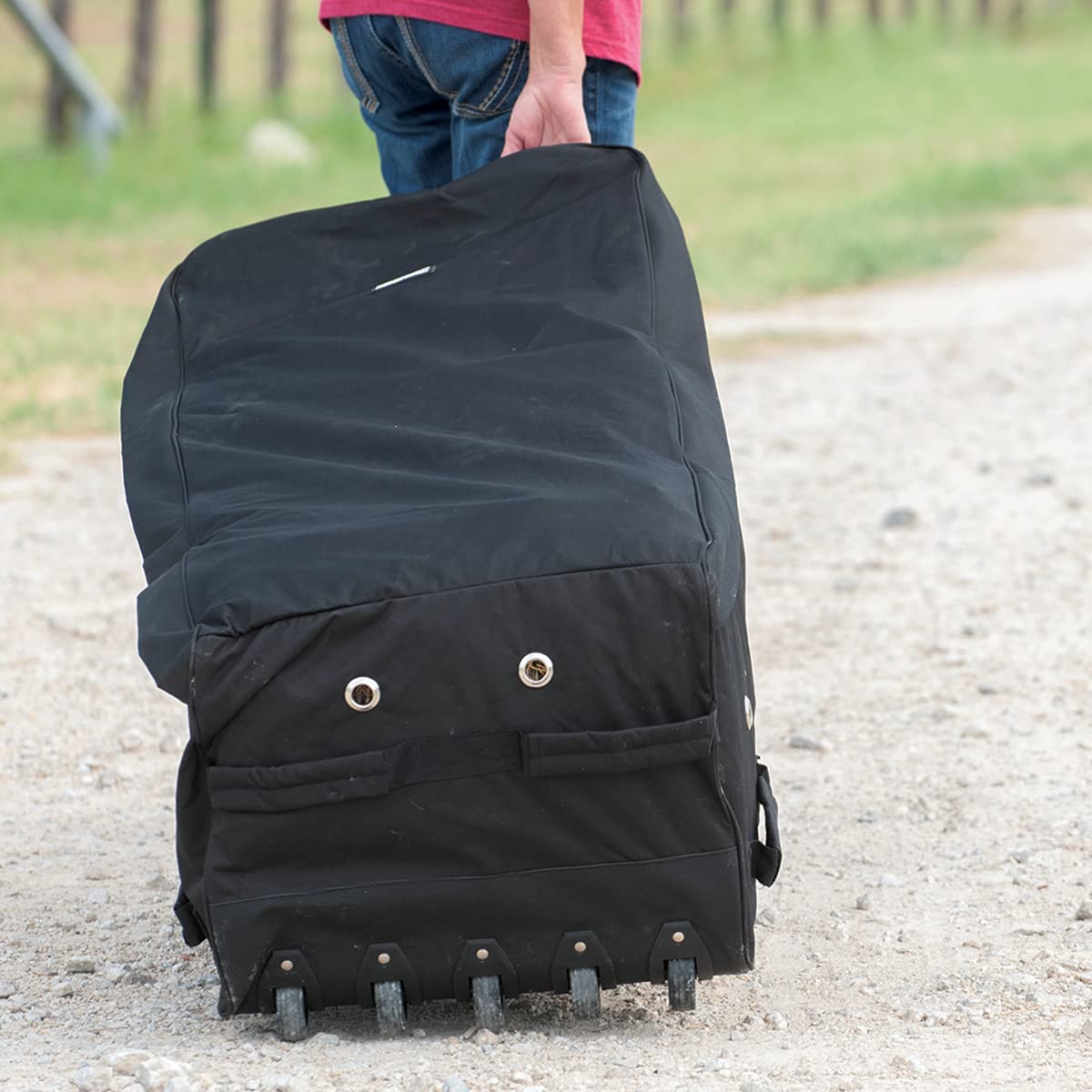 Cashel Rolling bolsa para heno bolsa haybag – estándar (44 "x 18" x 15 ") o grandes (50" L x 24 "W x 16" H)