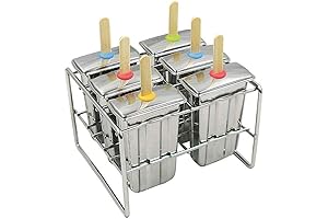 Indulge in Exquisite Frozen Treats with Our Onyx POP004 Stainless Steel Popsicle Molds