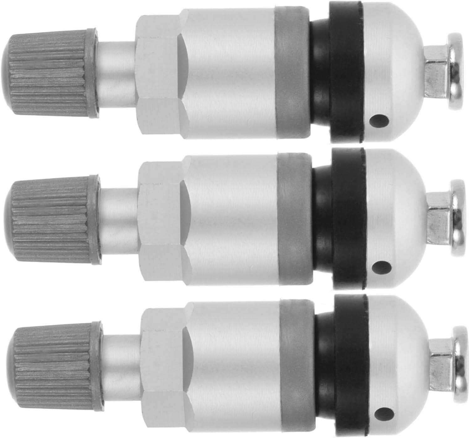 3pcs Snap-in Tire Pressure Sensor Valve Stem Replacement for Vehicle Tires Sturdy Rubber Material Compatible Tubeless