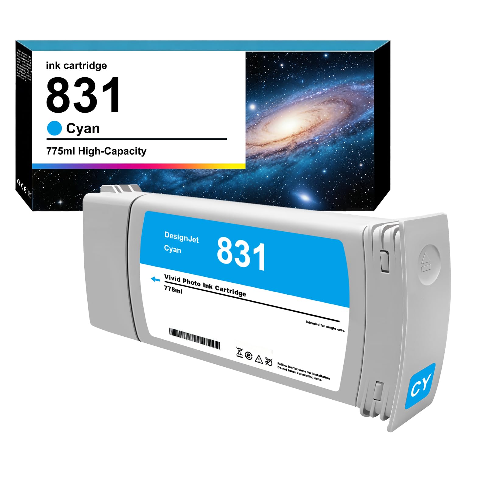 Amazon.co.jp: Dikarsum 831 シアンインクカートリッジ CZ683A 831A