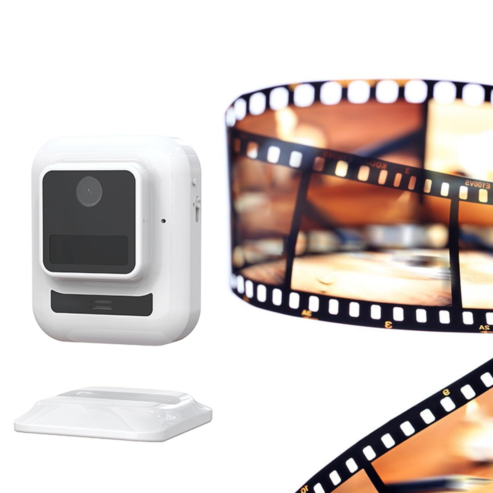Wewnętrzna Inteligentna Kamera Bezpieczeństwa, Bezprzewodowe Kamery Wi-Fi 2MP z dwukierunkową rozmową, Obrót o 120°, Noktowizor, Wykrywanie Ruchu, Zoom Cyfrowy, Kamera Monitorująca