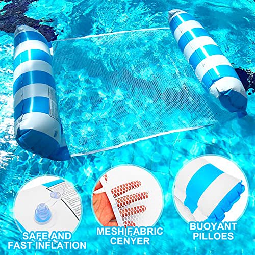 Meegoo2-Pack-Premium-Swimming-Pool-Float-Hammock-Multi-Purpose-Inflatable-Hammock-Saddle-Lounge-Chair-Hammock-Drifter--220lb-Weight-Capacity--496-x-275