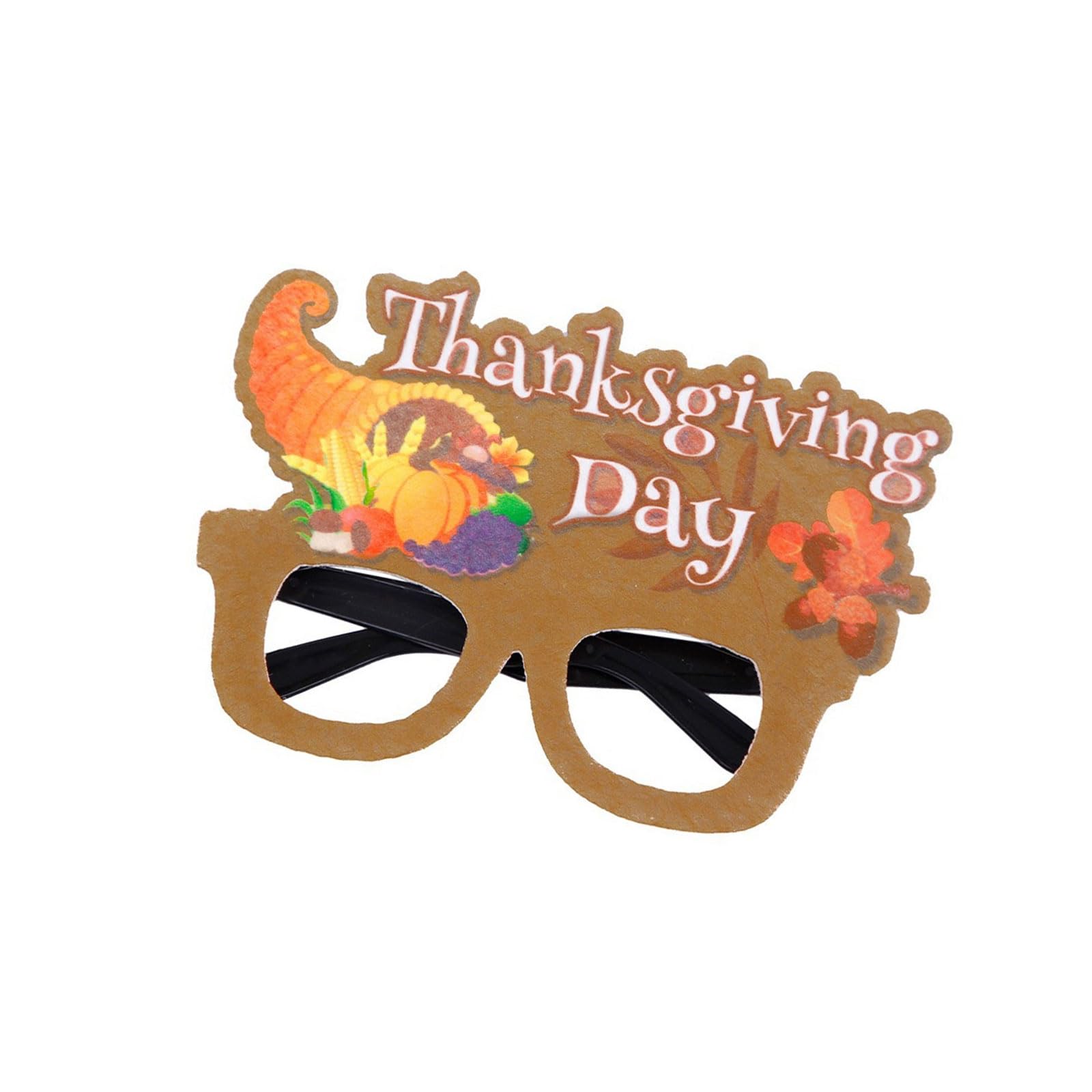 Jazuaiao Happy Thanksgiving Day Glasses Funny Turkey Glasses Harvest Party Decoration Photo Props for Family Gathering Thanksgiving