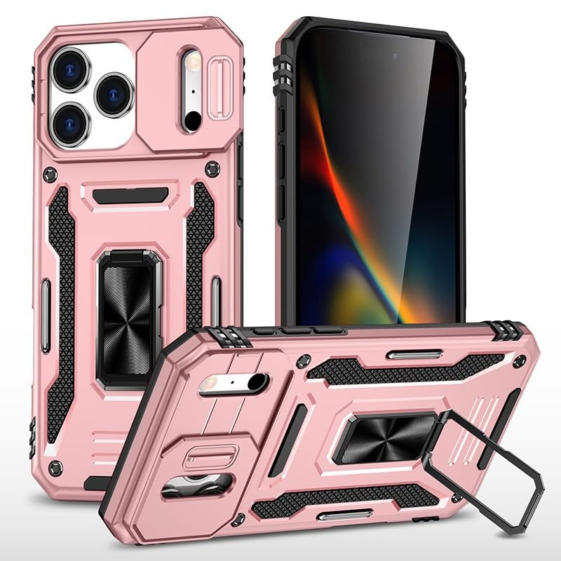 Coque antichoc iPhone 17 Air silicone rigide rose aimantée stable