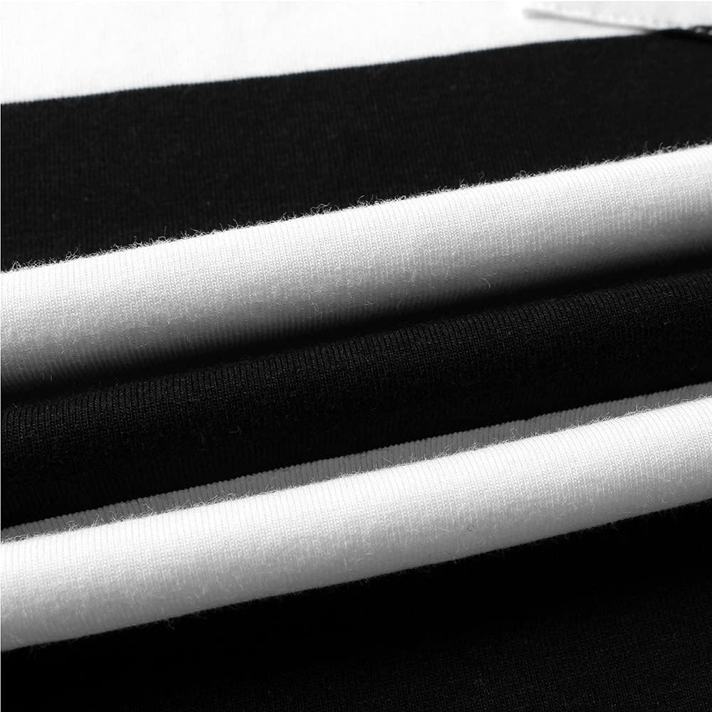 DILBYKE Boys Girl Short Sleeve Striped Crew Neckline T-Shirts Kid Tee, Cotton, 2-14Years, Loose Fitting - Image 6