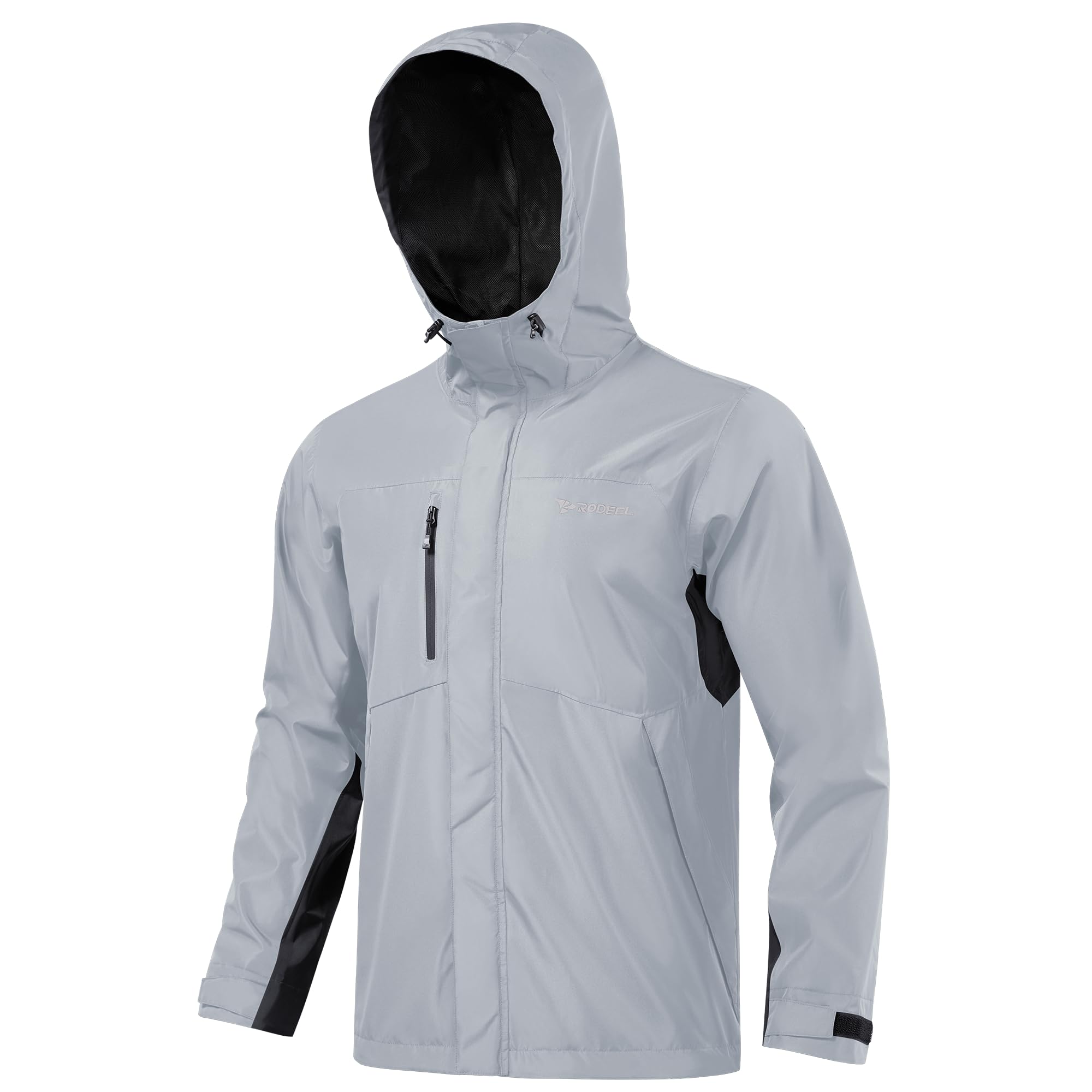 Rodeel Waterproof Fishing Rain Coat and Pant Suit for Men Outdoor Hiking (Rain Gear Jacket & Trouser Suit)