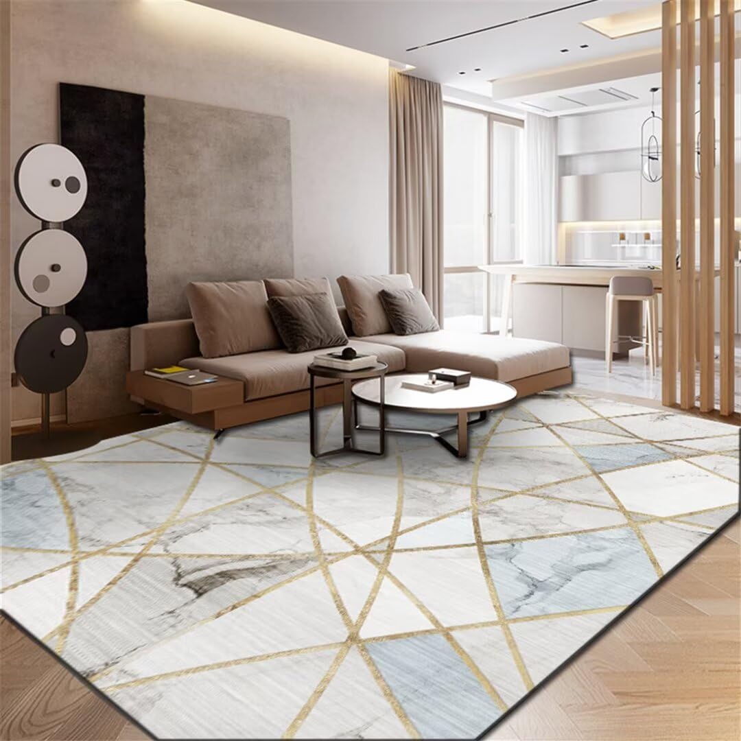Alfombra de sala estar grande minimalista y alfombras salon grandes amarillas