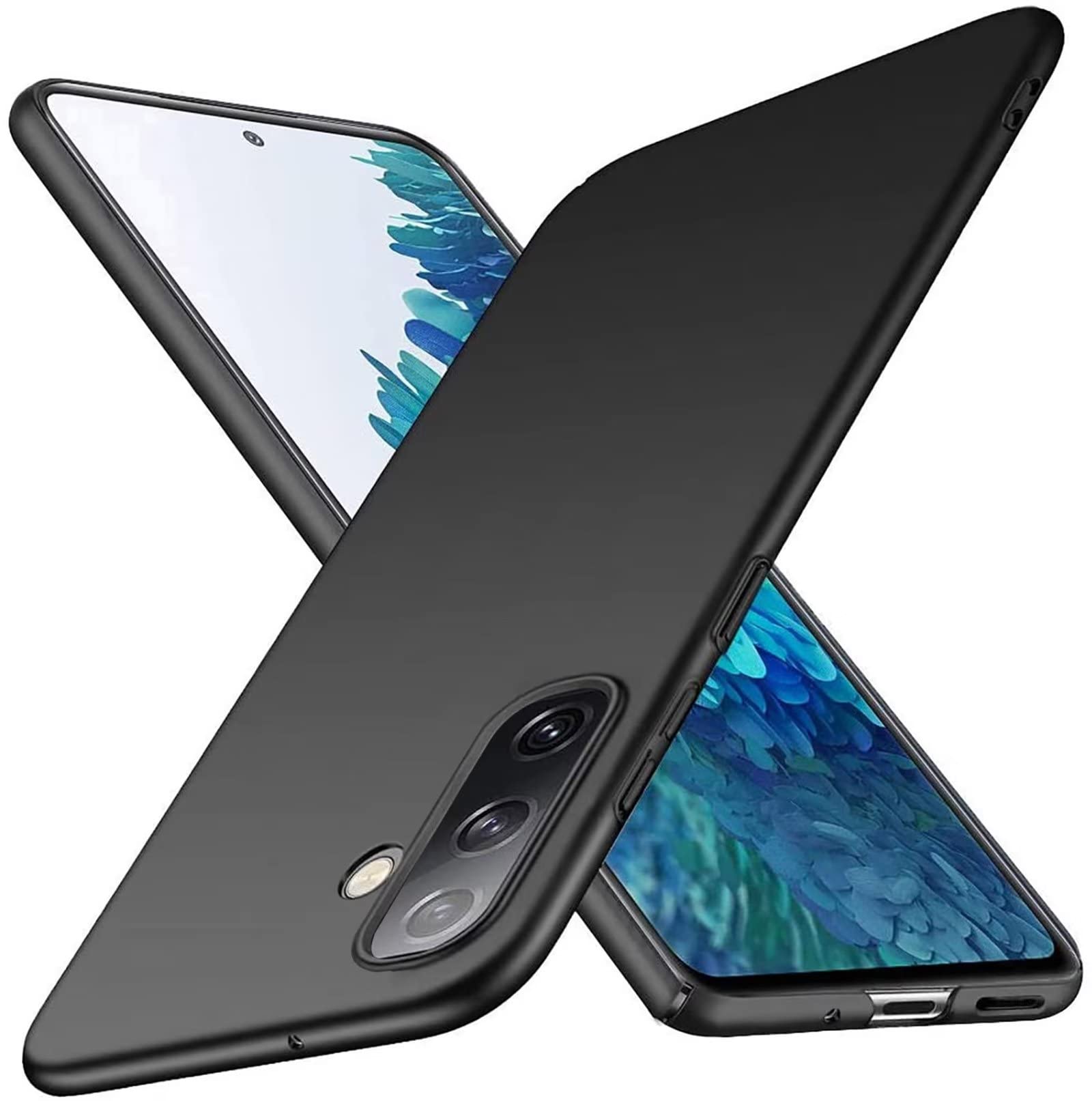 NEINEI Hülle für Samsung Galaxy A54 5G,Slim Ultra Dünn Outdoor Handyhülle,Matt PC Stoßfeste Kratzfeste Schutzhülle Case Cover,Schwarz