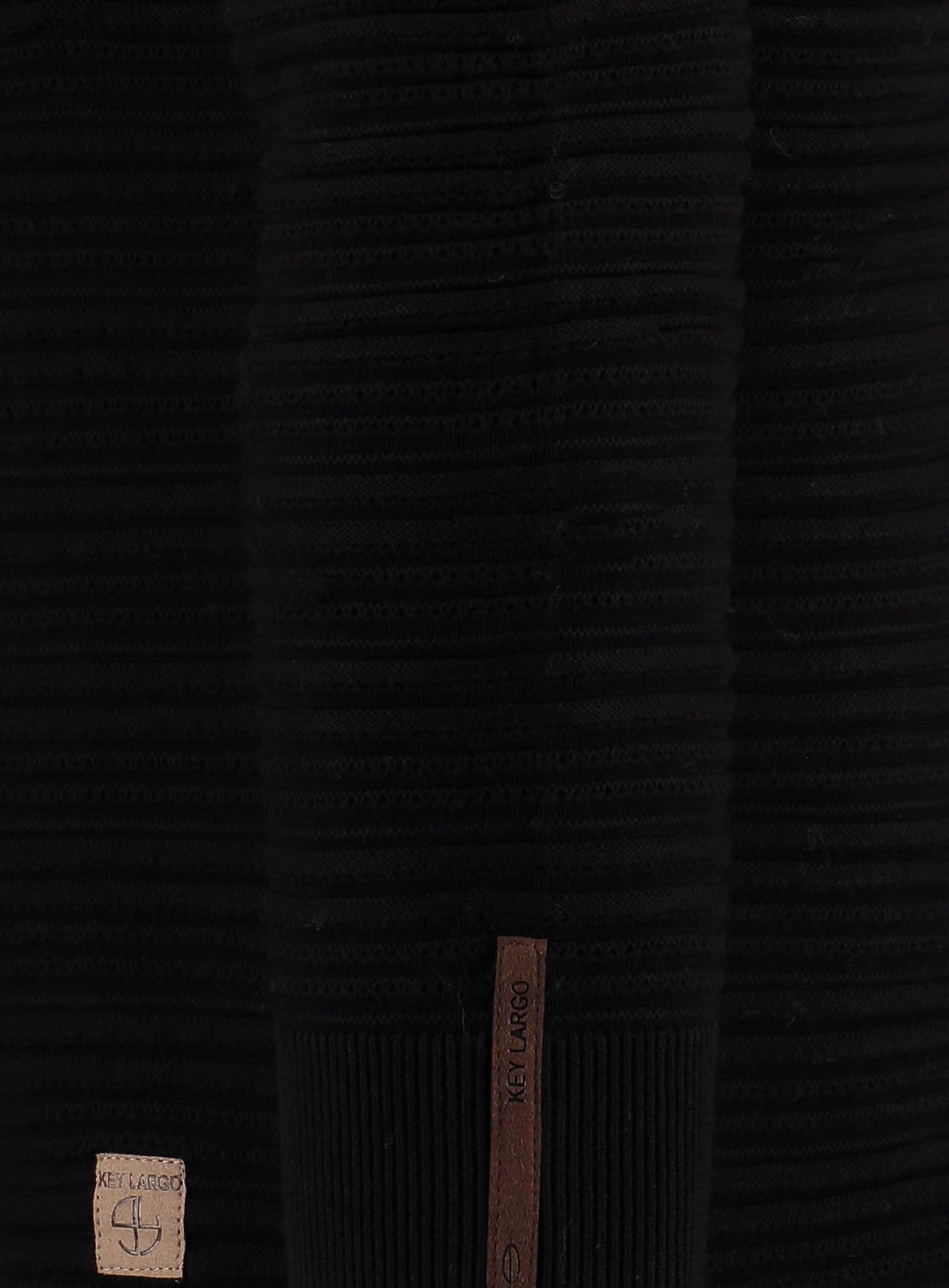 KEYLARGO Bern okrągły sweter męski, Black (1100), M