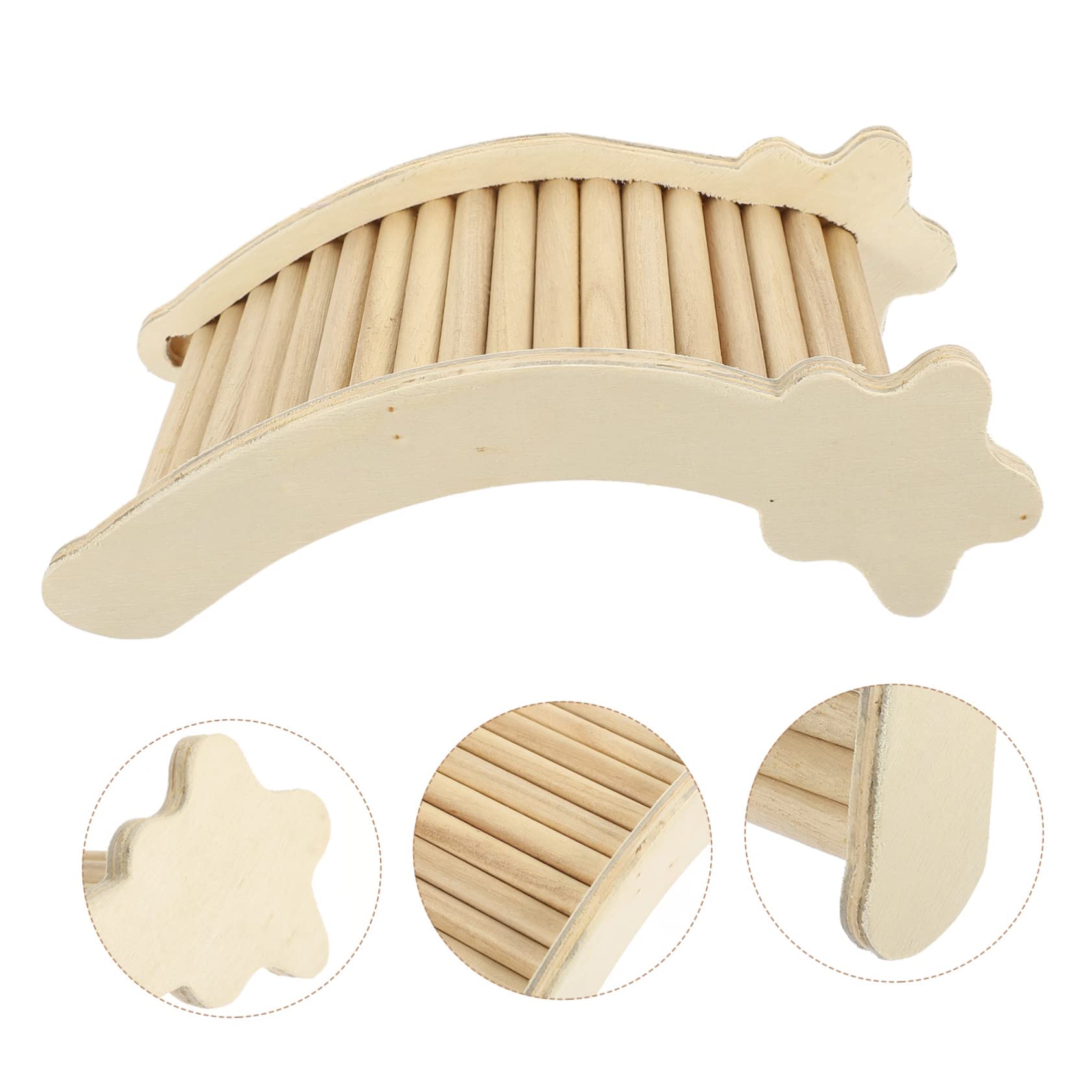 FOMIYES 3 Pièces échelle d'escalade pour Hamster Jouets d'échelle de Rat Jouet Rat rongeurs hérisson Jouets pour Hamsters échelle de Chinchilla Animaux échelle en Bois échelle de Formation