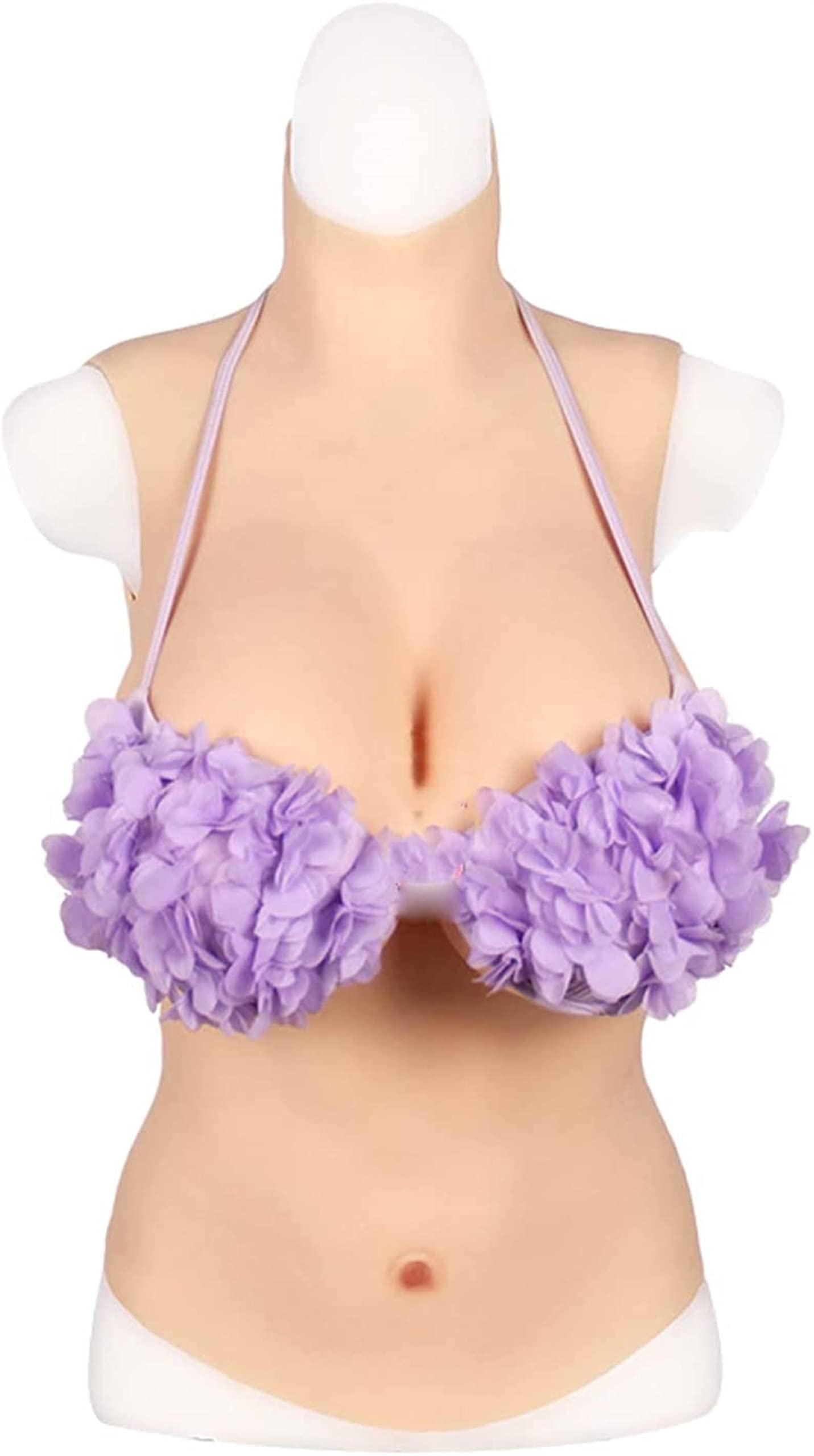 Faux seins silicone réaliste Xenite prothèse demi-corps bonnet D cosplay
