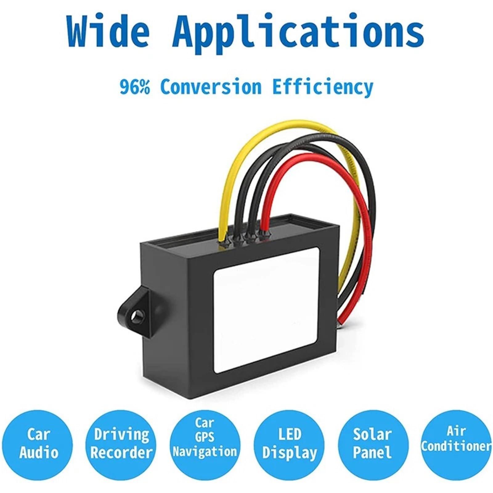DC DC 12V to 48V Step Up Converter 24V DC to 48V DC Voltage Stabilizer 1A 1.5A Output Boost Power Converter 9-30V to 48V(12V to 48V 1.5A)