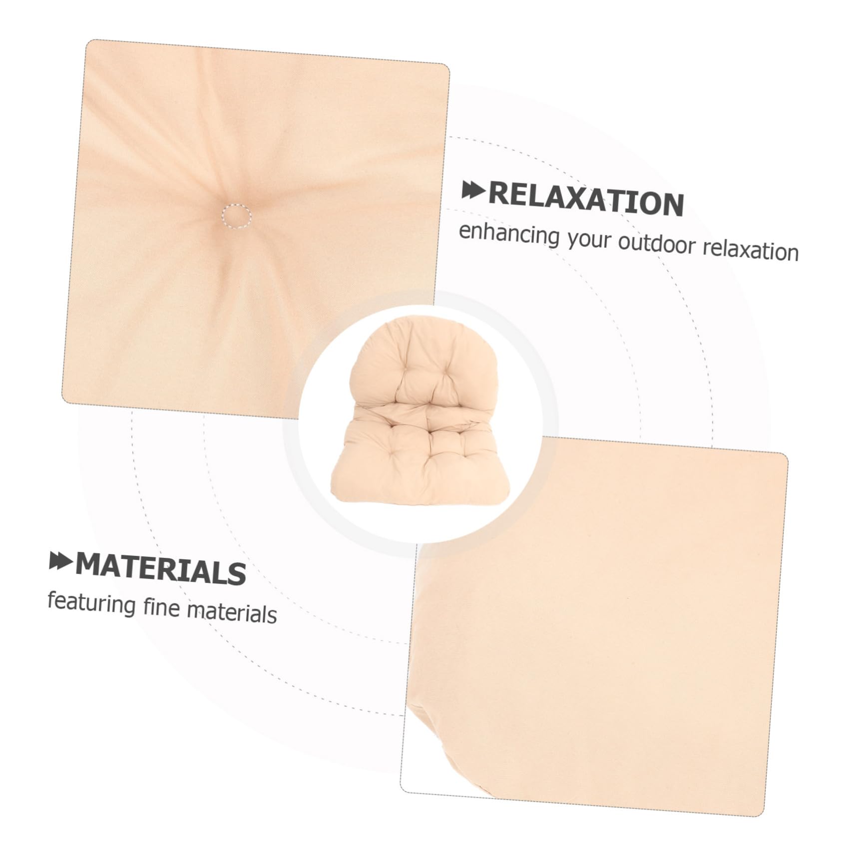 Cuscino per sedia sospesa da esterno, in poliestere resistente alle intemperie, sfoderabile per un maggiore comfort, ideale per giardino e patio, perfetto per relax e tempo libero