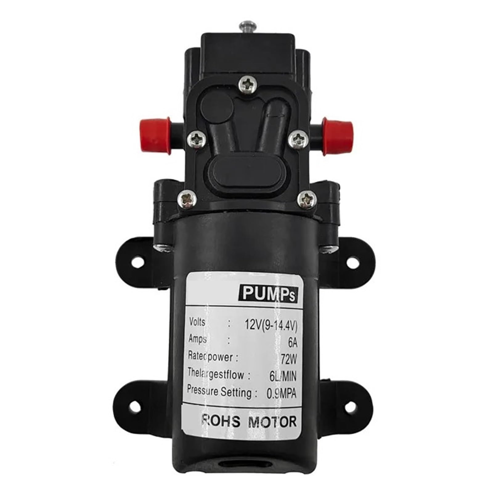 Cczrd A Type Reflux 12Vdc 72W Pumps Micro Electric Diaphragm Reflux Water Pump Automatic Switch 6L/Min High Pressure Car Washing Spray Smooth Operation Flow Steady Reliable(A Type Reflux)
