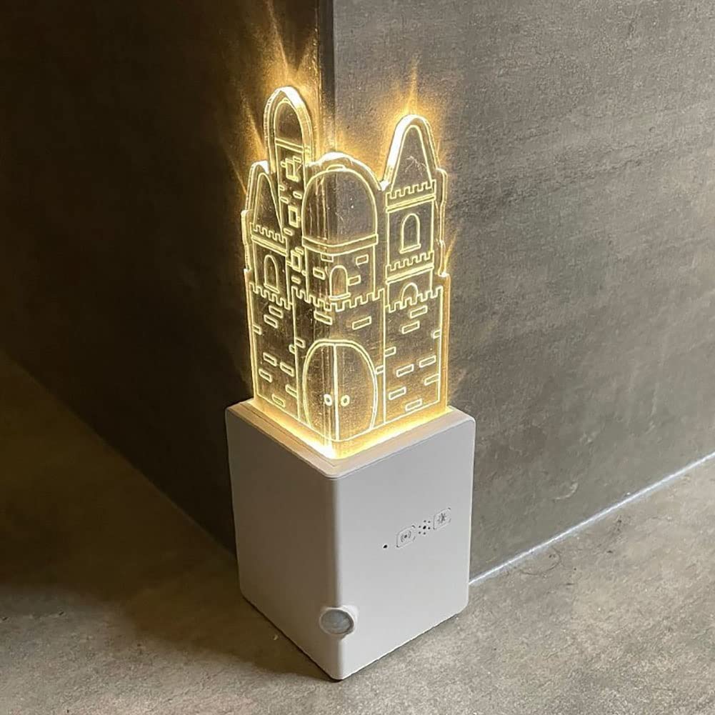 Luce Notturna Sensore Movimento, Luce Notturna Bambini con Sensore di Movimento E Luce, USB Luce Notte Lampada LED per Armadio, Corridoio, Scale, ECC