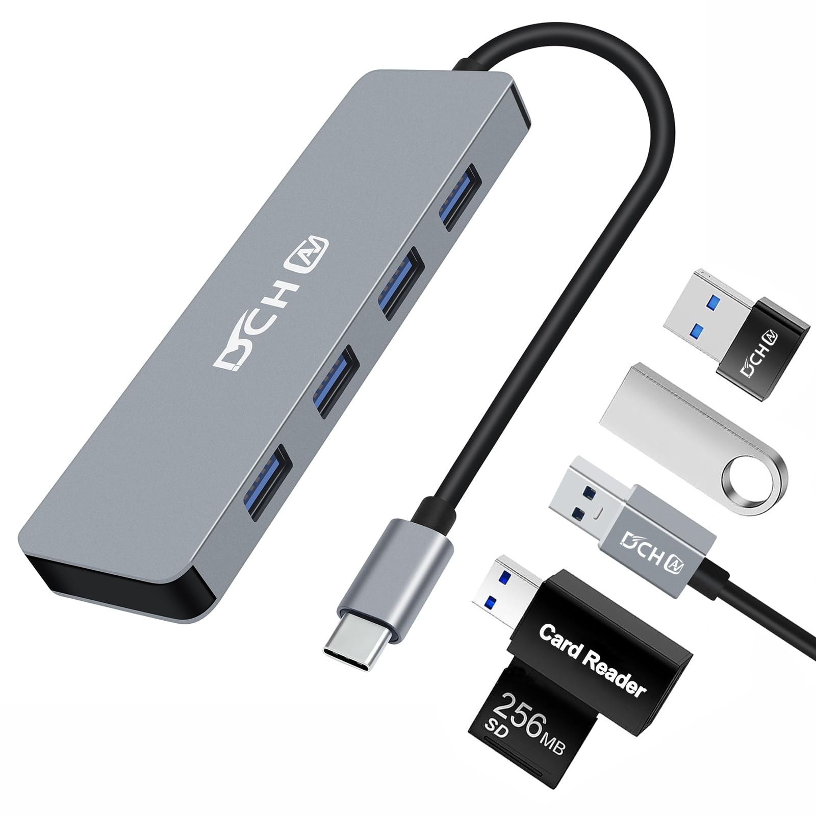 Amazon.com: USB C Hub 3.0, DCHAV 4-Port USB Splitter Data USBc Hub