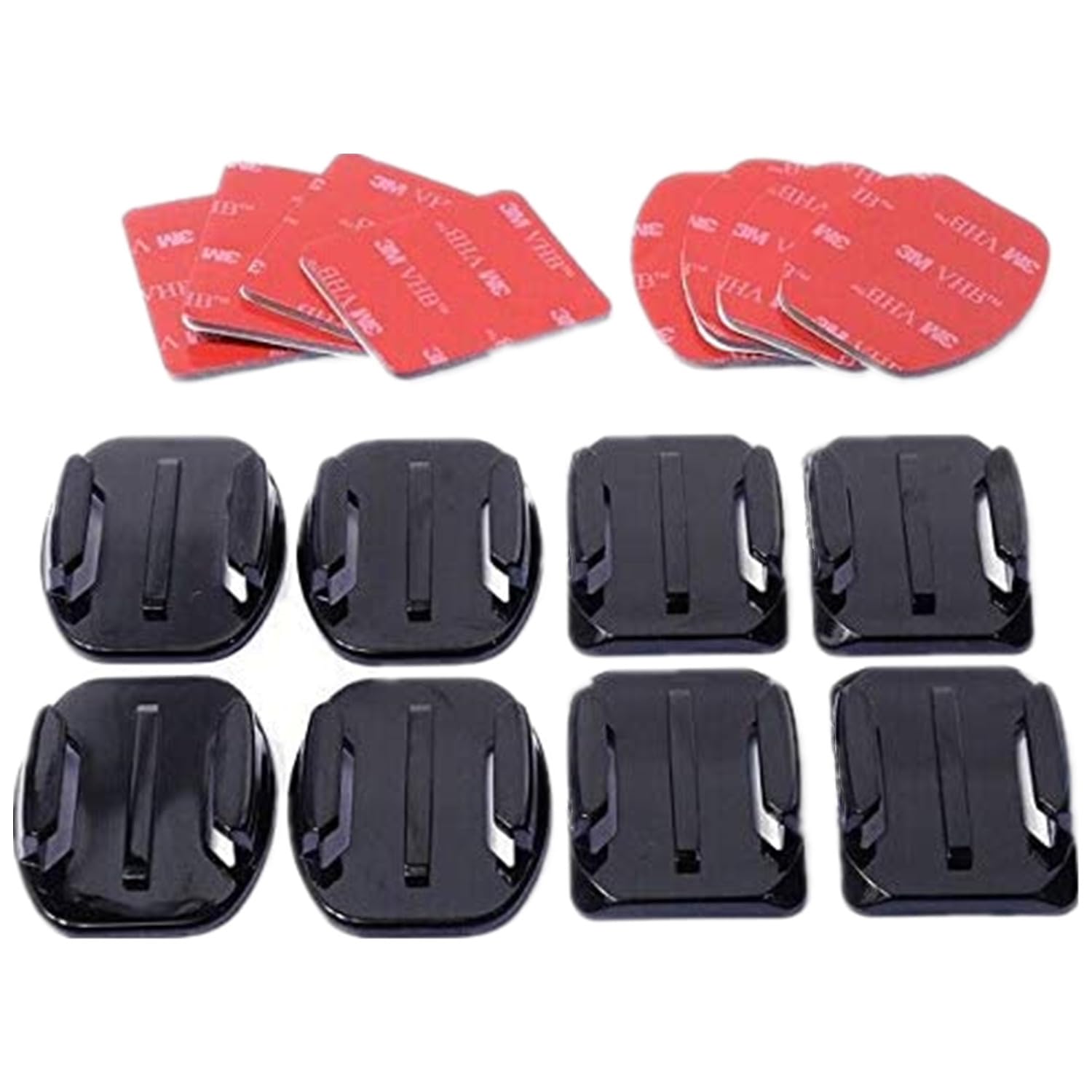 8 PCS Flat Curved Adhesive Mount Helmet Accessories Kit for GoPro Hero 13 12 11 10 9 8 7 6 5 4 Session 3+ Fusion Max/for Insta360 X5 X4 X3 X2 X/for DJI Osmo Action 5 Pro 4 3 2 Cameras