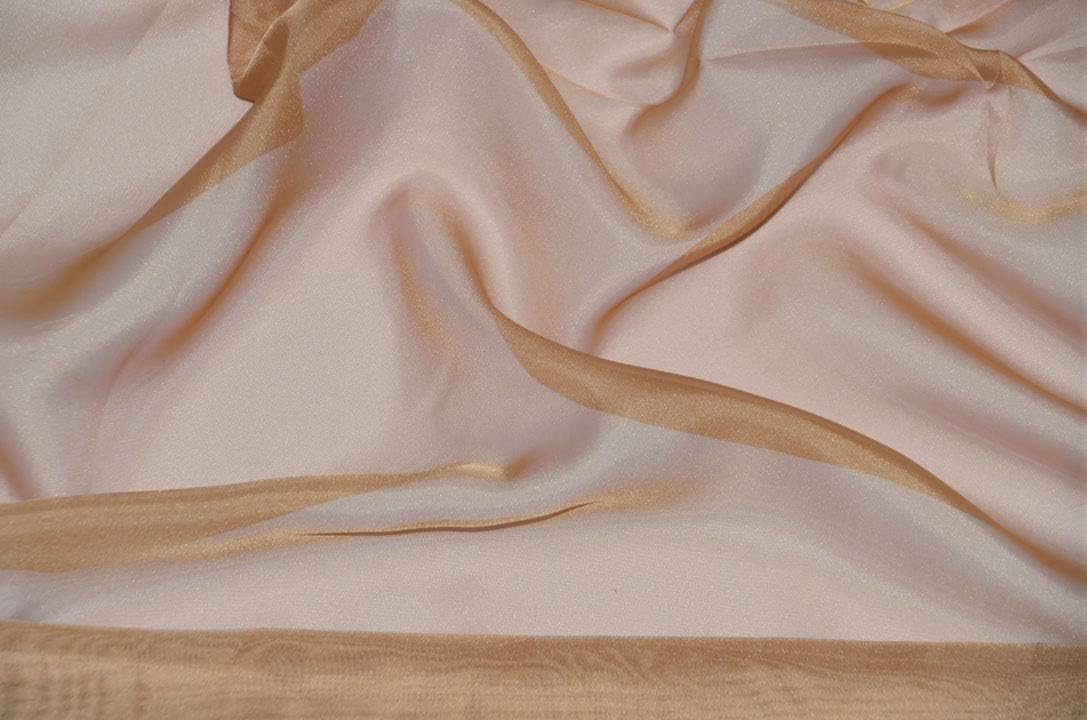 Sedona Designz 120" Wide x 10 Yards Roll - Sheer Voile Chiffon Fabric - Perfect for Draping Panels, Masking, Weddings, Events, Party Decor, Backdrops, Soft and Flowing, Event Decoration