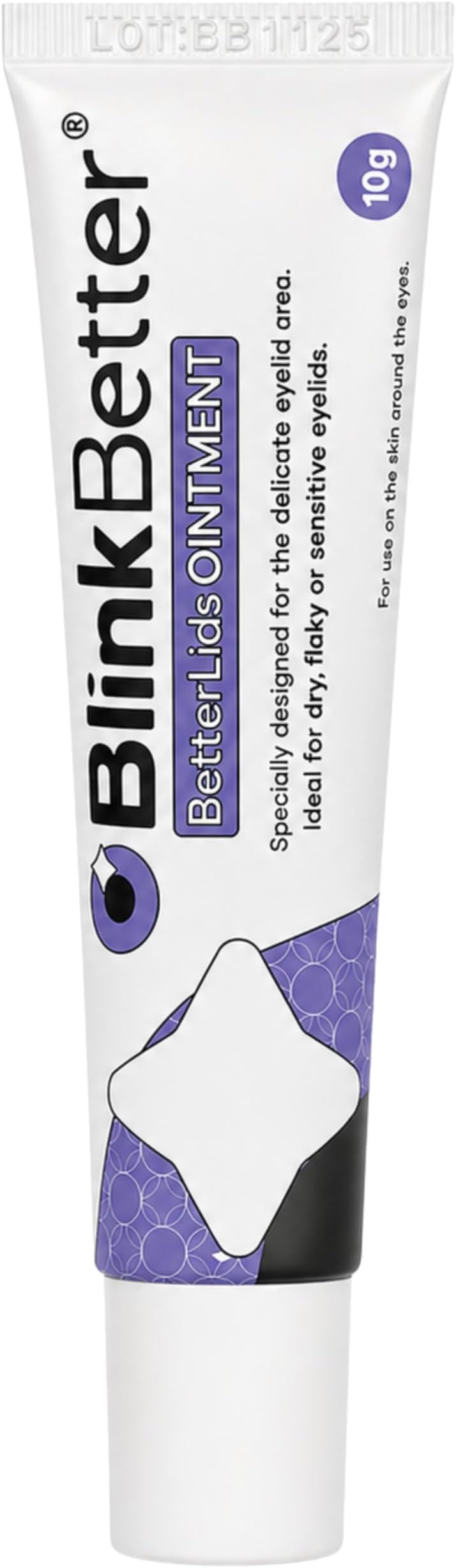 BetterLids Eyelid Ointment – Intense Oat Complex with Shea Butter & Panthenol - Hydrates, Nourishes & Soothes – Moisturizing Care for Dry, Itchy, Red, Sensitive, Flaky Skin Around the Eyes - 0.35 oz