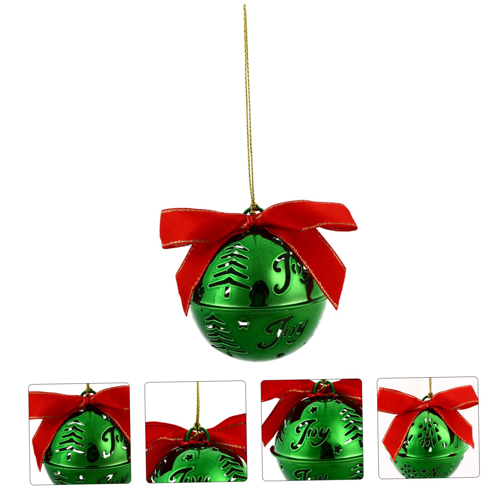12 Pezzi Campanelle Natalizie in Verde Decorazioni Appese per Albero Natale Sospesi Resistenti per e Negozio Regalo Festivo Originale