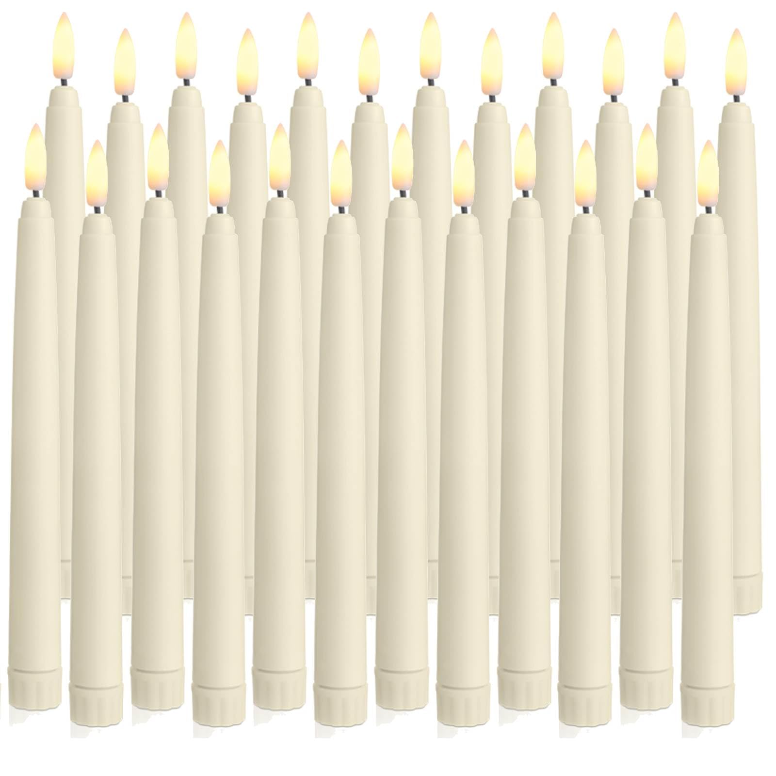 Photo 1 of !!FINAL SALE!!! USED!!
Baquler 24 Pcs Flameless Taper Candles LED Taper Candles Flickering Bulk Ivory LED Candlestick for Easter Wedding Church Halloween Christmas Party Decor Table Centerpiece, 8.5 in, No Batteries