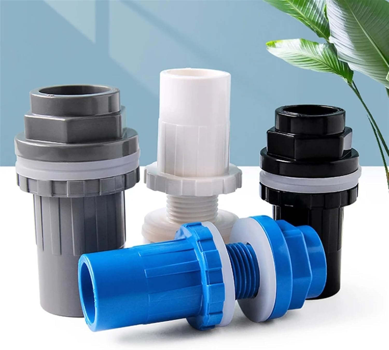 Junta de tubo de agua para acuario, conector de drenaje recto para pecera, junta de salida de entrada de 20-50 mm para uso doméstico y jardín