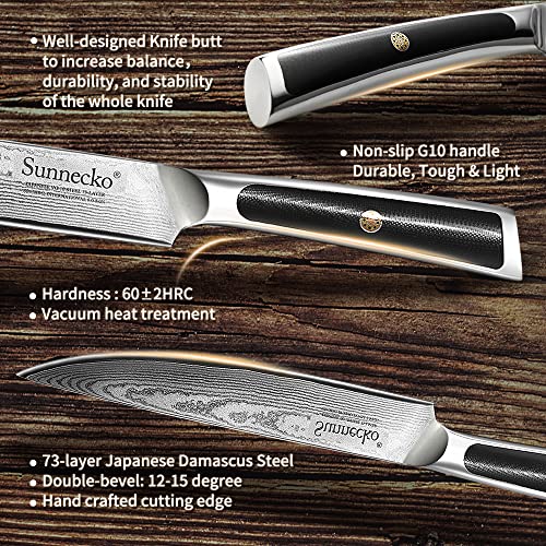 Fleischermesser Sunnecko 20 cm aus Damaststahl