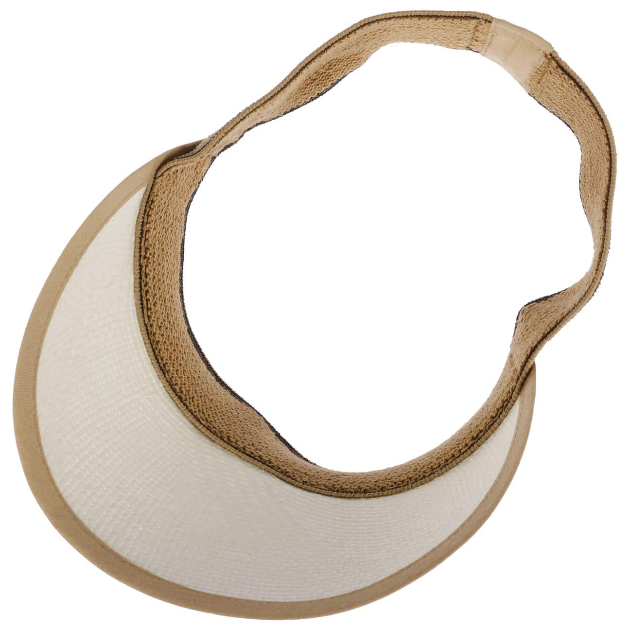 LIERYS Visiera di Spiaggia Panama Donna - Made in Ecuador Arrotolabile Paglia con Visiera, pistagna, pistagna Primavera/Estate Estate