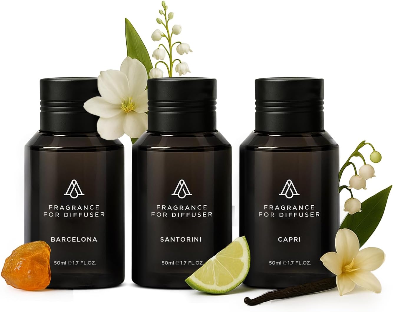 AromaPlan Home Destinations Collection Scents (3 Pack) – Hotel Premium Diffuser Oils