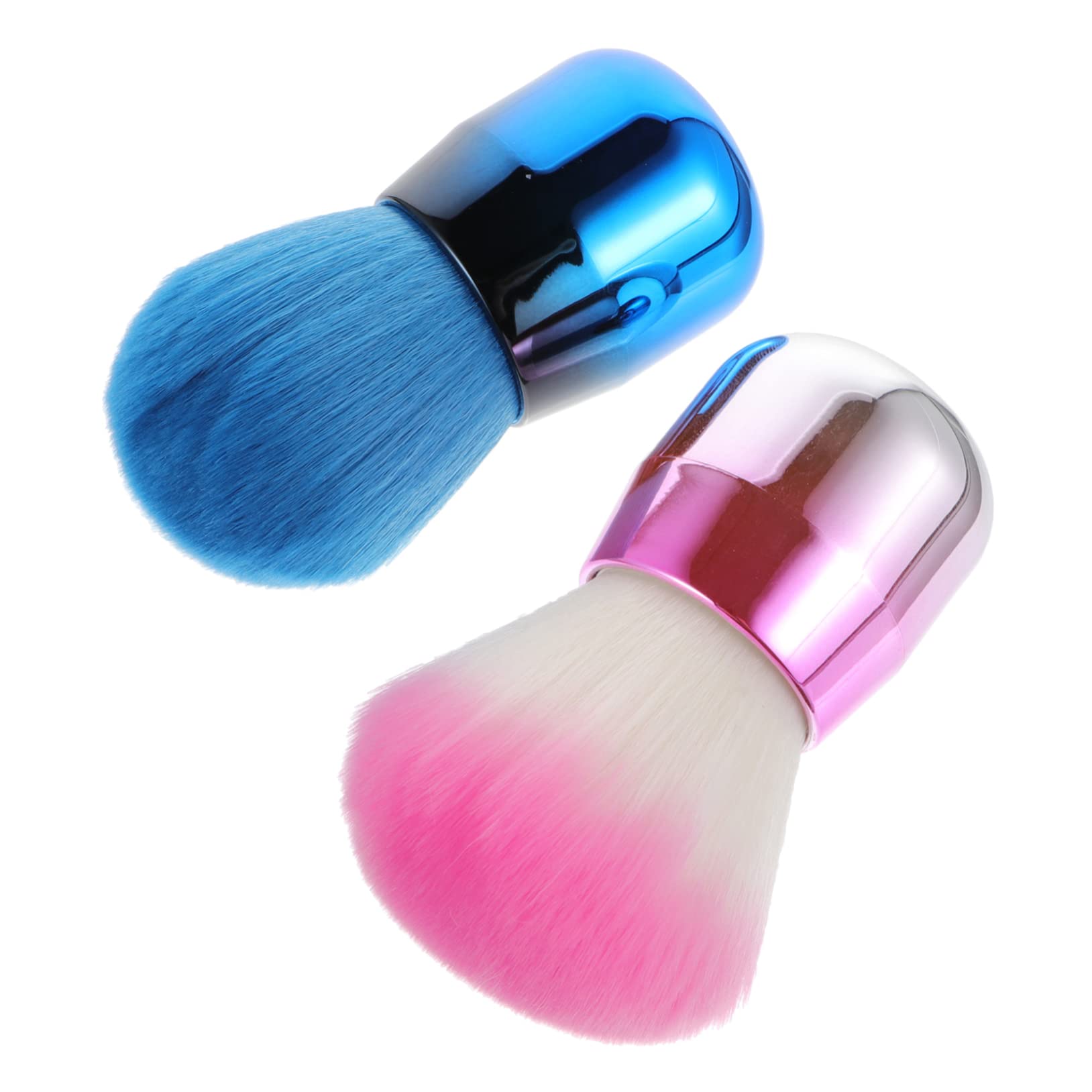POPETPOP 6pezzi Pennelli Per Trucco Pennello Per Fard e Fondotinta Sintetica Ultra Morbida Design Ergonomico Manico Corto Per Uso Professionale e Quotidiano Colori