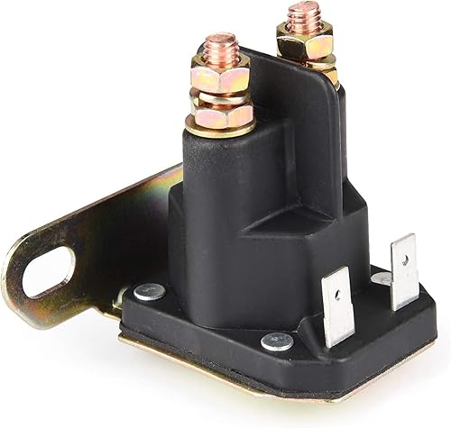MaySpare Solenoide de arranque compatible con tractor de césped John Deere AM133094, MTD 725-04439 Cub Cadet