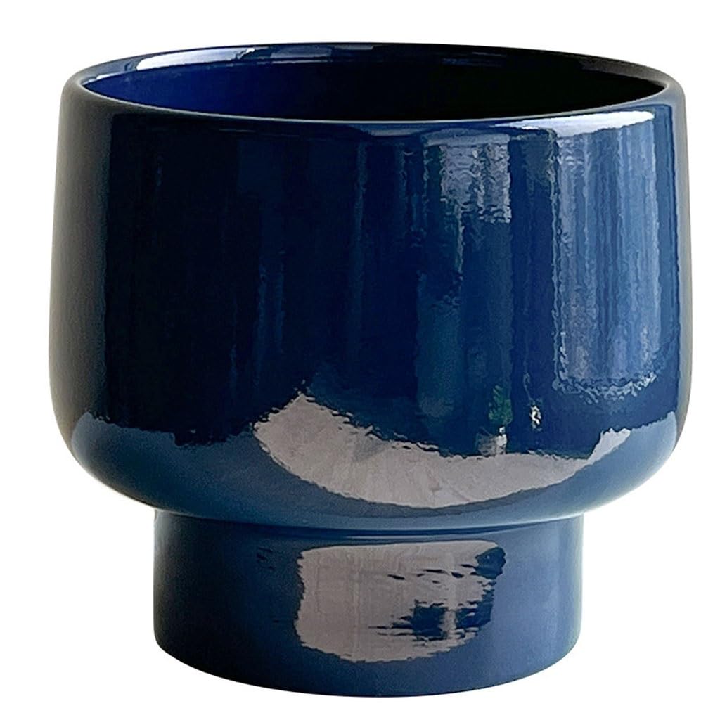 GELASIGE Flower Pots Simple Ceramic Flowerpot For Home Balcony Tabletop Pothos Versatile Internet Celebrity Flowerpot Ceramic Flowerpot Outdoor Flower Pots(C)