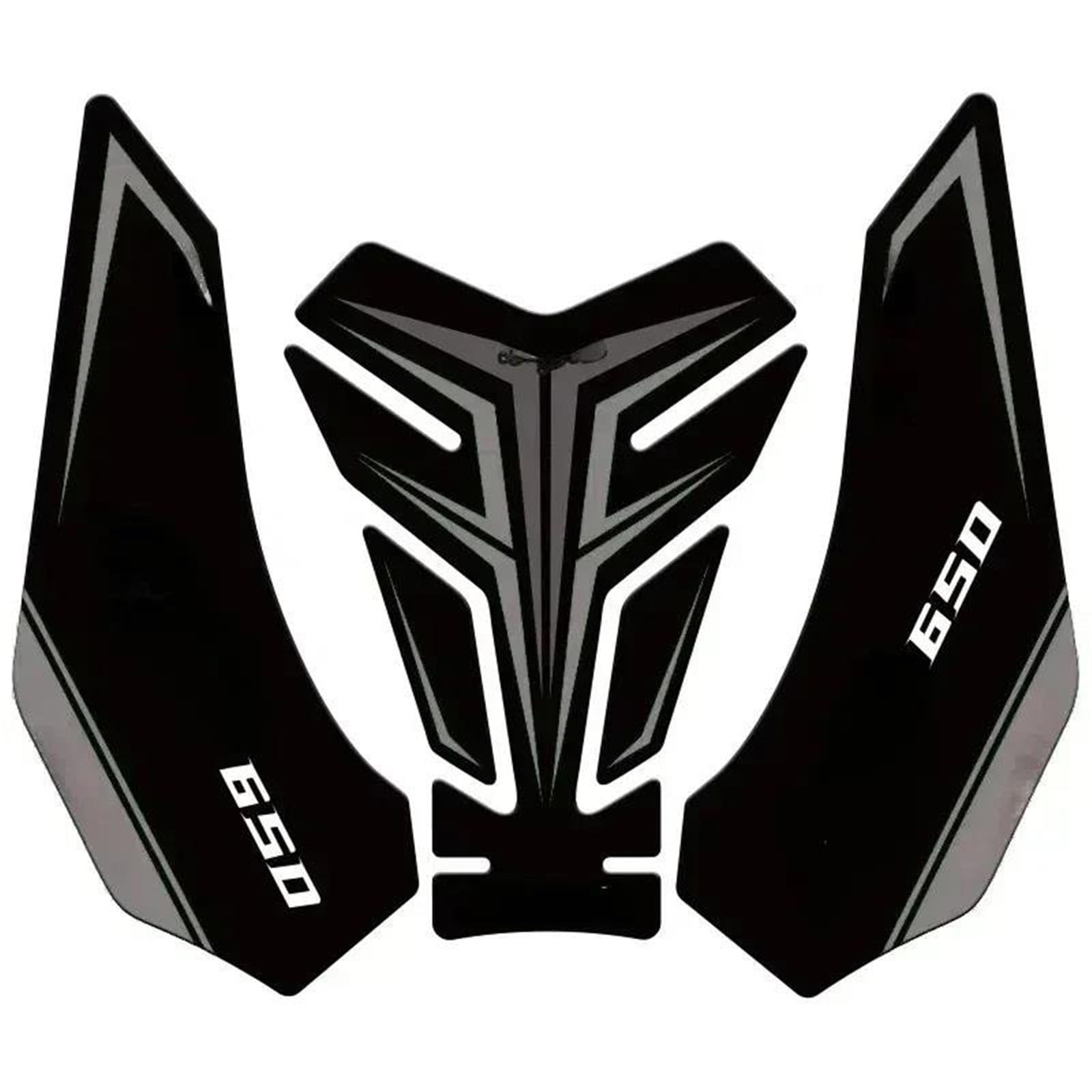 Motorcycle Tank Pads Gas Knee Grip Traction Sticker Protection Accessories for Z650 for Ninja 650(Titanium)