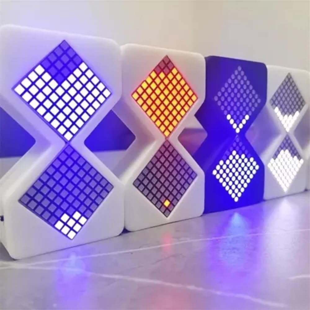 Clessidra elettronica stampata in 3D, timer elettronico a LED 2024, timer a sabbia per bambini per migliorare la creatività (verde