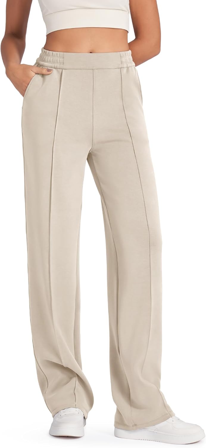 G4Free Smoofit Modal Soft Women Wide Leg Sweatpants Yoga Pants Casual Lounge Trousers Short/Petite/Regular/Tall/Extra Tall