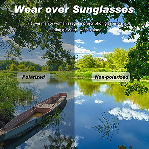 Image of Frienda 3 Pcs Flip Glasses Polarized Sports Sunglasses Cover-up Tac Sunglasses for Men Women Driving Fishing