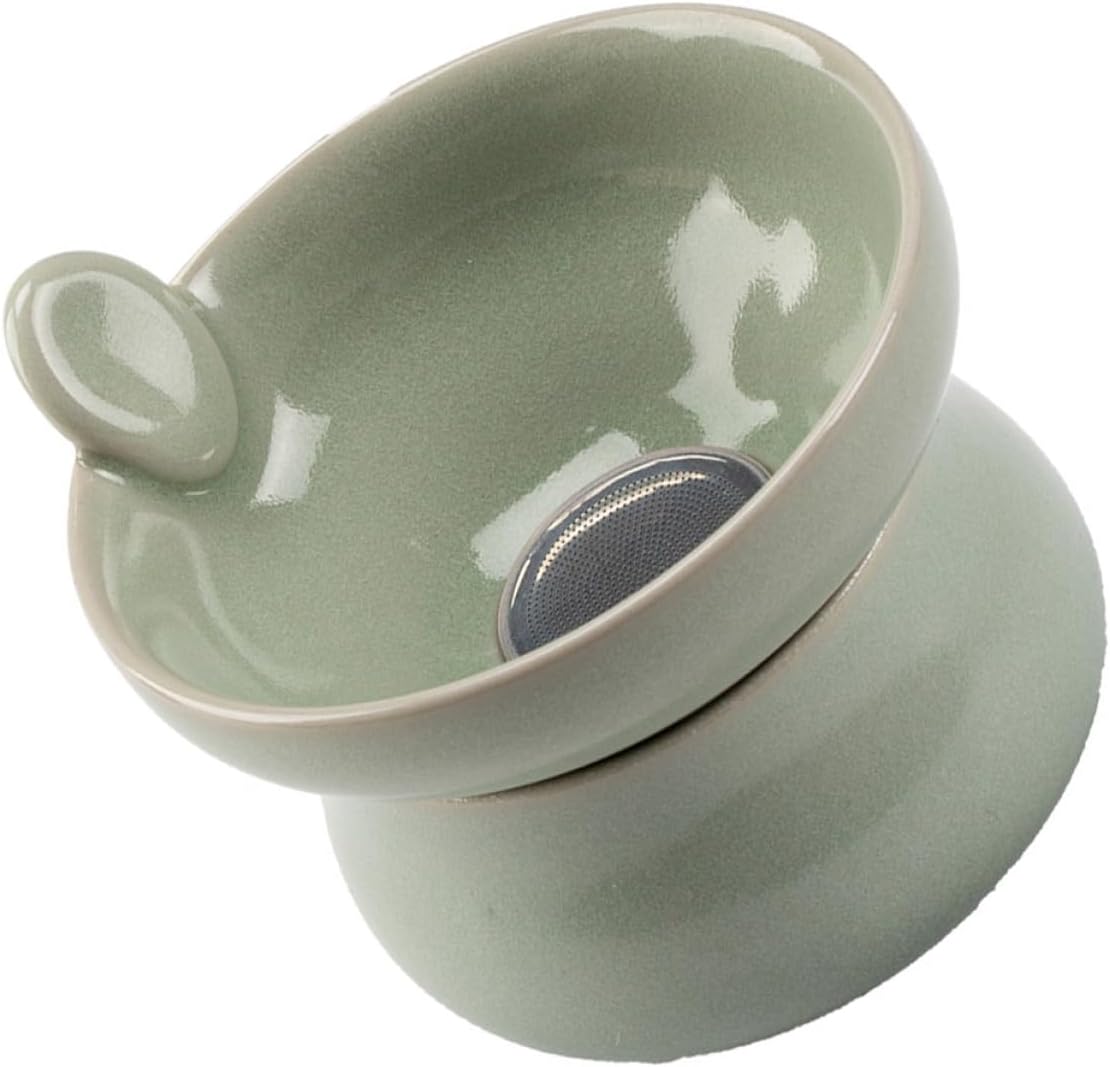 Cabilock Classic Ceramic Tea Filter Ornamental Tea Infuser for Family Use Tea Residue Infuser Tea Equipment for Unfastened Leaf and Natural Tea Elegant Design for Tea Lovers