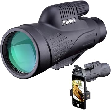 12x50 High Definition Monocular Telescope with Smartphone Holder